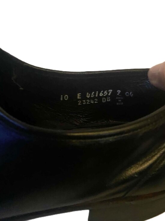 Vtg Florsheim Men\'s Black Leather Loafers Slip on Moc Toe Dress Shoes 10 E Wide main image 7